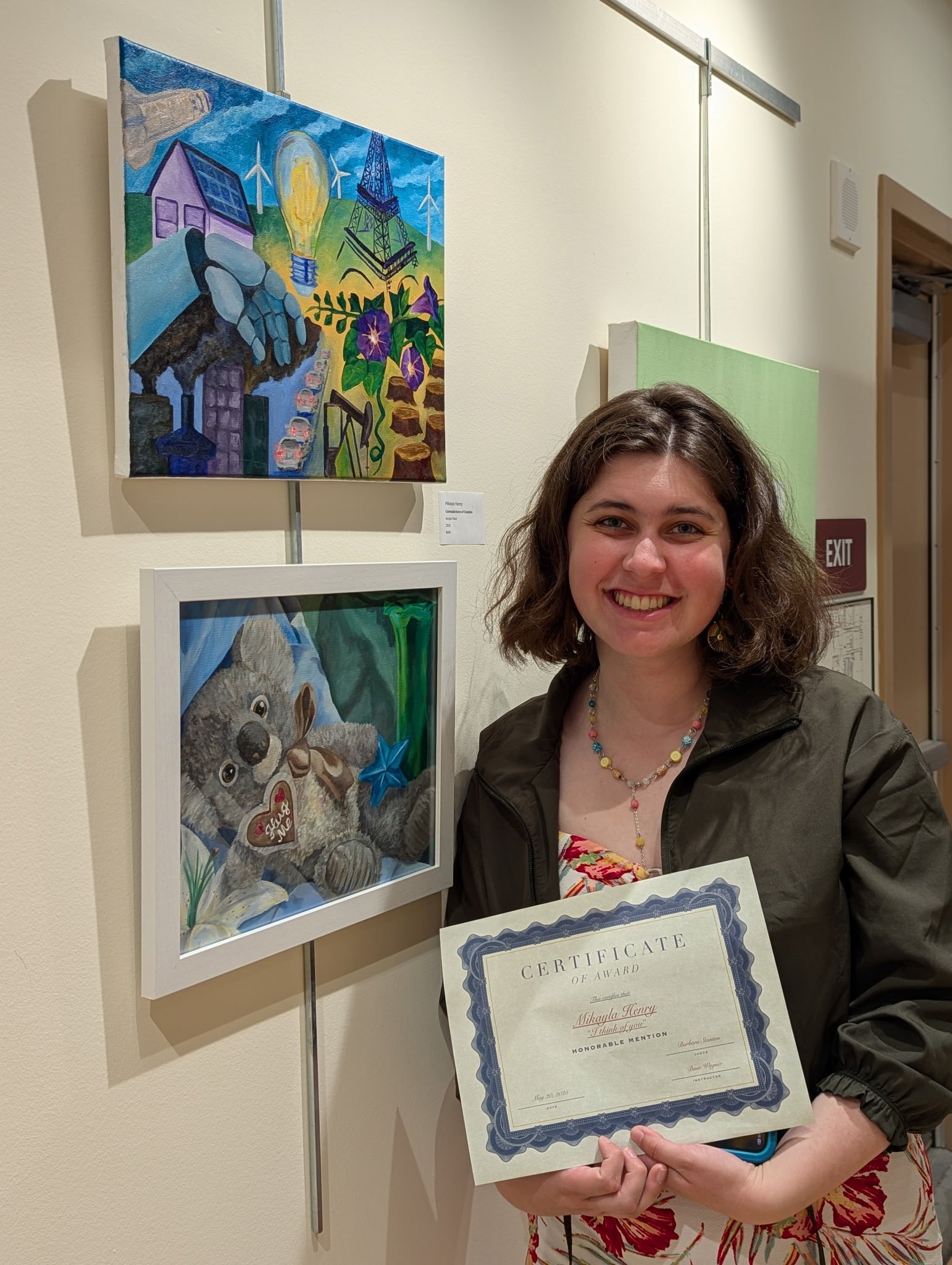 Award at LPC Art Exhibit