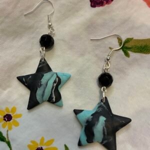 Polymer Clay Star Earrings