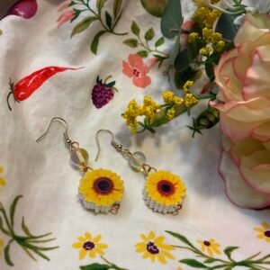 Yellow Sunflower Earrings